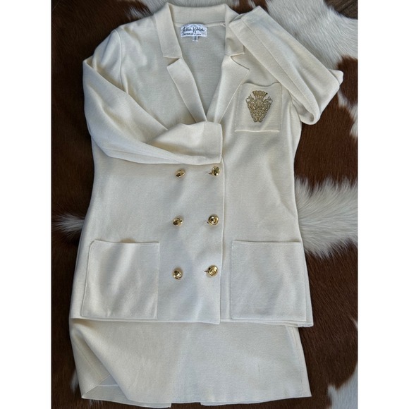 GISPA Dresses & Skirts - Vintage Cream Knit Skirt Suit Set | Arthur Kober Tricoville London DISPA Sz 10